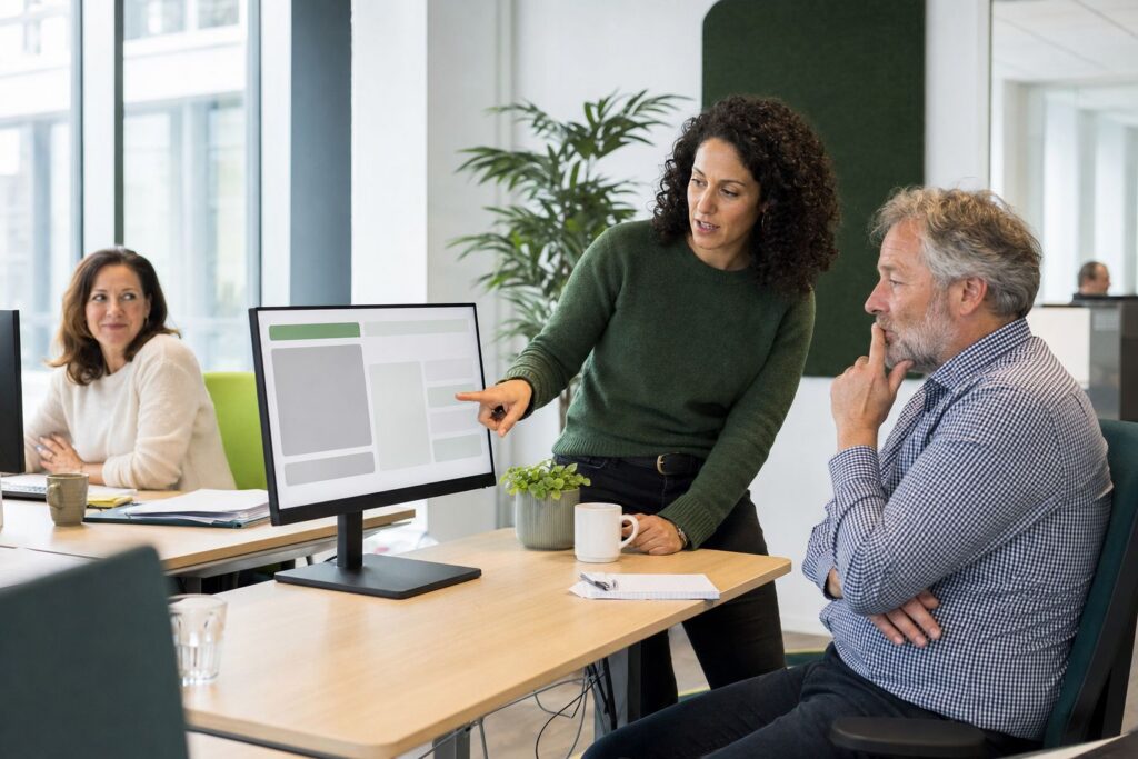 Change management bij ERP: waarom een goede planning niet genoeg is 1 Key-user laat collega's op de afdeling het nieuwe systeem zien
